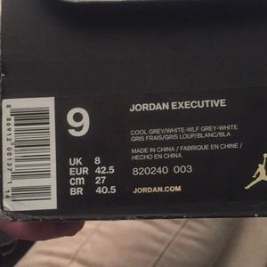 jordan executive cool grey
